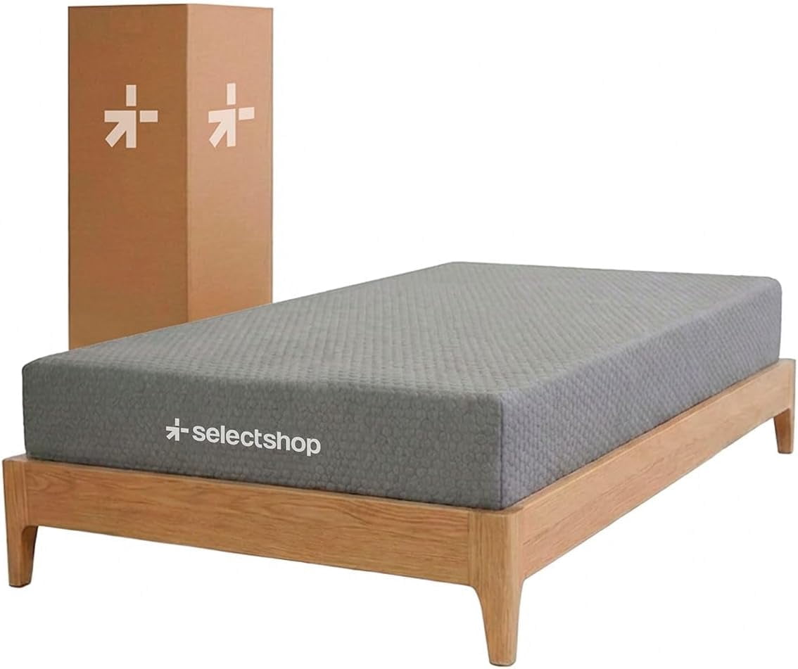 Colchón Individual En Caja Esponja Memory Foam De Alta Densidad Firmeza Media Suavidad Y Durabilidad Tecnología Híbrida Ortopédico (Gris)