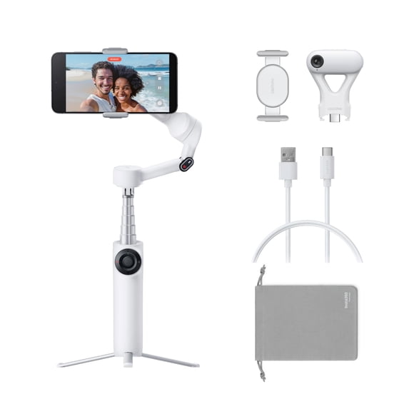 Gimbal plegable Insta360 Flow 2 Plus AI Tracking blanco