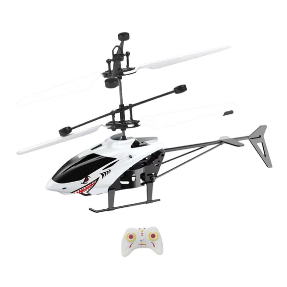 Helicóptero de inducción de juguete, avión de juguete, 2 canales, educativo, resistente a caídas, USB, avión Tiburón