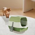 thumbnail image 4 of Artículos esenciales para dormitorios, suministros de limpieza Caja de arena para gatos Inodoro para gatos completamente cerrado a prueba de olores Caja de arena para gatos Caja de arena para gatos de, 4 of 7