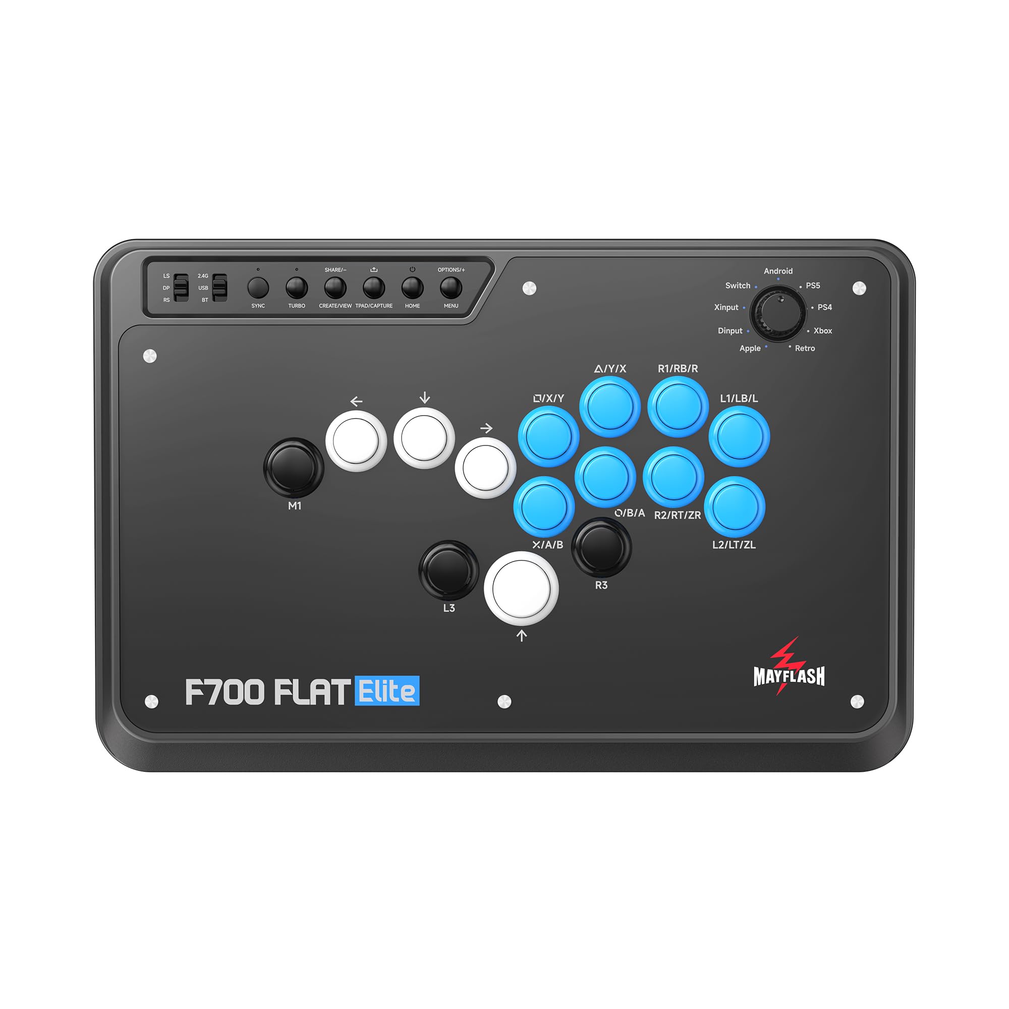 Arcade Stick MAYFLASH F700 FLAT Elite inalámbrico PS5/PS4/PC/Xbox