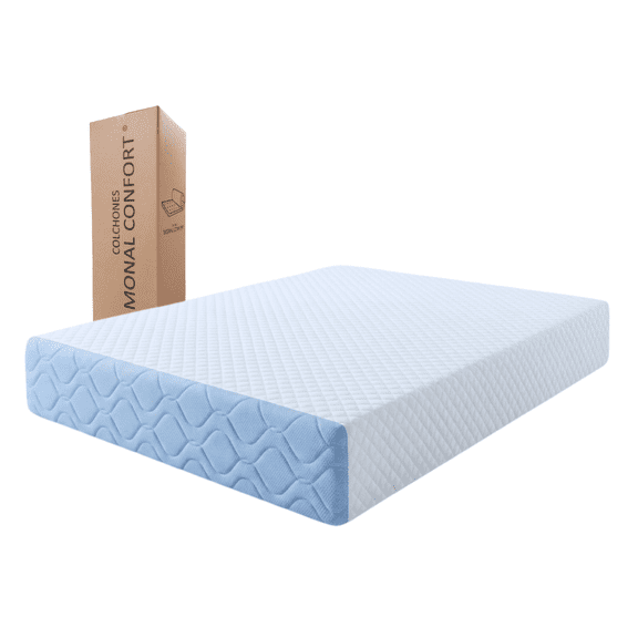 Colchón Matrimonial en Caja COLCHONES MONAL CONFORT 30 cm de grueso Sky Blue