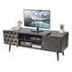 thumbnail image 2 of Mueble de TV Top Living Moderno Negro con Detalles Café, 2 of 6