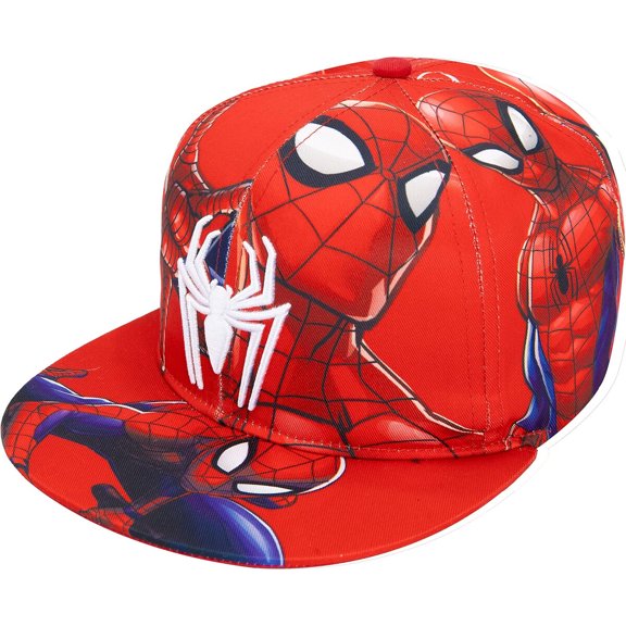 Marvel Gorra de béisbol infantil Spider-Man de algodón con cierre ajustable