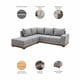 thumbnail image 5 of Sala Esquinera Izquierda Easy Living Tous Gris en L tapizada con estructura de madera de pino, 5 of 6