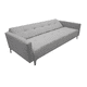thumbnail image 5 of Sofá Cama Reclinable Paris Lino Plata, Brazos separados, Futon 3 Posiciones EL BAZAR STORE Moderno abotonado, 5 of 8