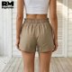 thumbnail image 4 of Short Casual de Mujer Con Cordón Ajustable y Bolsillos beige Chico, 4 of 5
