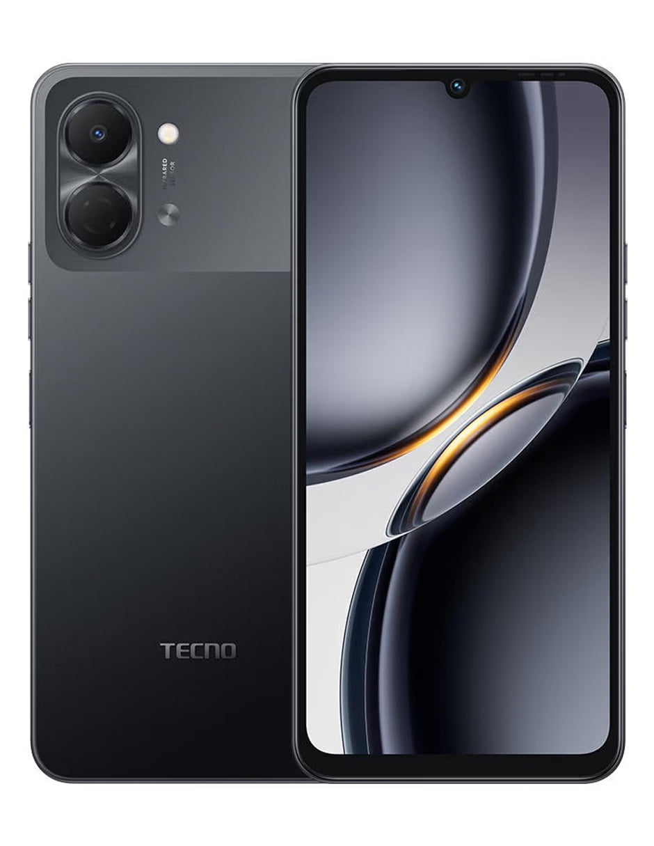 Celular TECNO Spark Go 3 Negro 128GB, 4GB RAM Desbloqueado Dual SIM