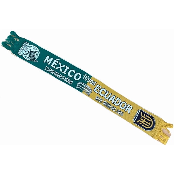 Bufanda Futbol Mundial 2026 Partido Mexico vs Ecuador 30 Jun CDMX