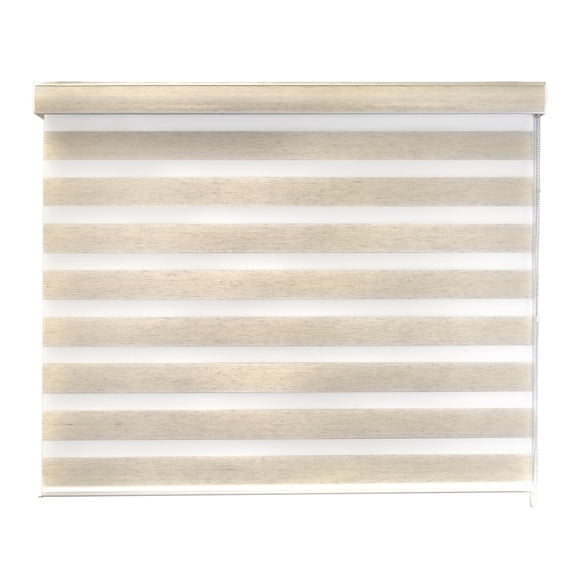 DecoKing Persiana para Ventana Sheer Elegance Enrollable Horizontal 140cm ancho x 180cm alto Linen Ivory