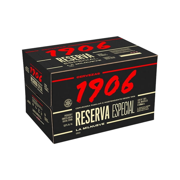 Pack de 24 Cerveza Galicia 1906 Reserva Especial 330 ml