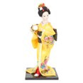 thumbnail image 1 of FELTECHELECTR Muñeca geisha artesanal, adorno para restaurante japonés, muñeca kimono, decoración para el hogar, 1 of 7
