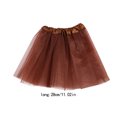 thumbnail image 3 of Qarigey tutú Traje de baile Vestidos de niña Ropa para ocasiones especiales con buen rendimiento Decoración de fiesta para niños Lago azul Prendas para la parte inferior del cuerpo Café, 3 of 6