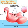 thumbnail image 4 of Pool Float TURNMEON 102 con forma de flamenco gigante inflable para 2 a 4 personas, 4 of 5
