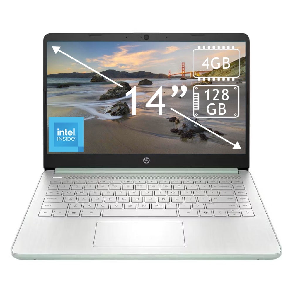 Laptop Hp 14" dq6013dx Intel 4GB 128GB Verde