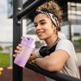 thumbnail image 1 of Botella de agua deportiva portátil 500ML | Taza para shaker de proteínas con báscula para mezclar, tapa abatible a prueba de fugas, agitador incorporado, boca grande fácil de limpiar | Gimnasio, 1 of 6