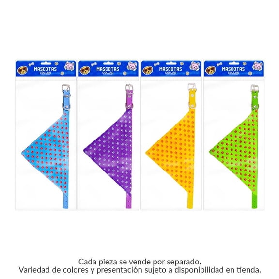 Collar para Mascota Prichos Paliacate Varios Colores 1 Pieza
