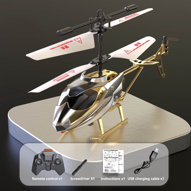 Helicóptero de control remoto 3.5 Carga USB Accidente Modelo de avión de control remoto Juguetes productos de aeronaves