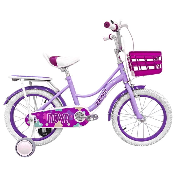 Bicicleta Infantil para Niña NOVA R16 Violeta