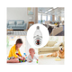 thumbnail image 4 of 4 Piezas Camara Tipo Foco 360° Impermeable De1080 Con Wifi  Lab.G Blanco, 4 of 5