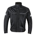 thumbnail image 3 of Chaqueta de moto de verano Chaqueta de motociclista Malla transpirable Protección de carrera Negro 3XL, 3 of 9