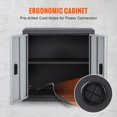 thumbnail image 4 of Gabinete de pared plegable VEVOR casillero de garaje de metal montado cofre de herramientas 26 pulgadas Capacidad de carga 240 libras estante ajustable, 4 of 8