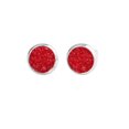 thumbnail image 1 of Minnieouse Pendientes redondos Llamativos Gotas para los oídos Galvanoplastia fina Incrustaciones de diamantes de imitación Espárragos para los oídos Ropa, zapatos y accesorios Miscelánea Rojo, 1 of 6