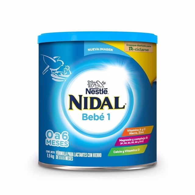 Fórmula para lactantes Nidal bebé 1 de 0 a 6 meses 1.5 kg
