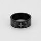 thumbnail image 5 of Anillo Argolla Unisex Oración Oro Negro 14K Lam negro 7, 5 of 7
