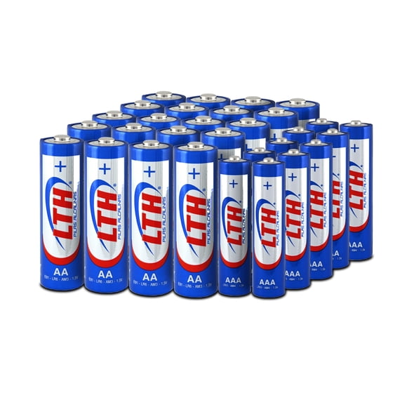 Paquete 30 Pilas Alcalinas LTH 20 AA + 10 AAA 1.5v