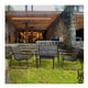 thumbnail image 3 of Juego de Sala de Jardin para Exteriores Textilene Madera gris Grande, 3 of 7