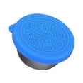 thumbnail image 1 of Zhuge Juego de 3 recipientes para aderezo de ensalada, recipientes para salsa a prueba de fugas de acero inoxidable de 1,7 oz con tapas, mini recipientes reutilizables para salsa (azul), 1 of 5