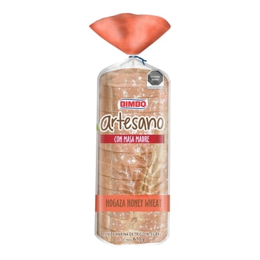 Pan de Caja Bimbo Artesano Hogaza Honey Wheat 610g