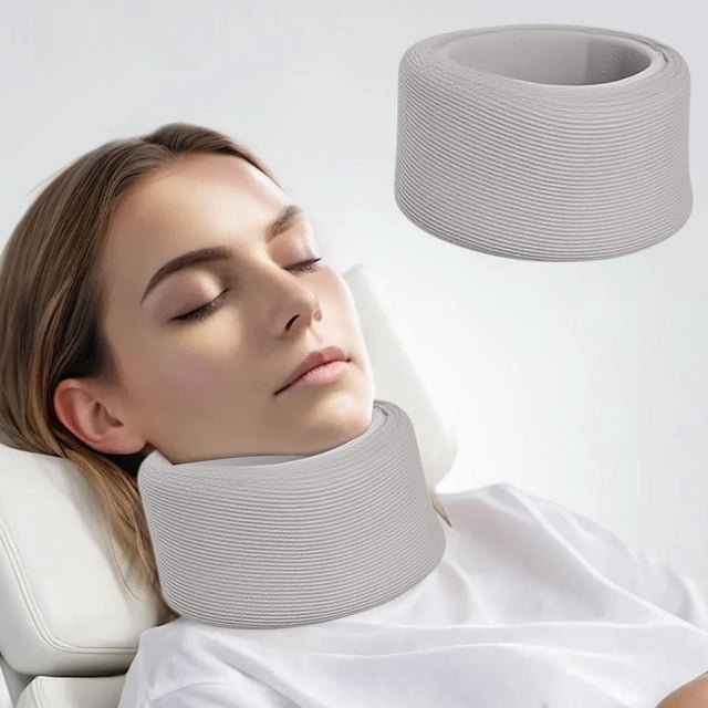 CaiYueKe Cervical Neck Brace Support Collar Posture Corrector for Adults Pain Relief, Ergonomic Neck Pillow for Sleeping Travel Office, Adjustable Neck Rest for Forward Head Posture Correction Aid