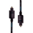 thumbnail image 2 of SatelliteSale DIGITAL TOSLINK SPDIF Audio Cable de fibra óptica PVC Cordón negro (3 pies) SatelliteSale Cable de audio óptico, 2 of 6