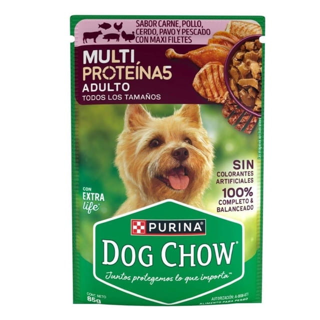 Alimento húmedo para perro Purina Dog Chow Adulto MultiProteinas 85g
