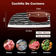 thumbnail image 2 of Cuchillo De Cocina  Profesional Multifunción Para Chef Malubero Cafe Gris, 2 of 5
