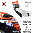 thumbnail image 2 of Montable Electrico para Niños Mini 4x4 Bluetooth Luz Sonido Batería 12v - Naranja, 2 of 7