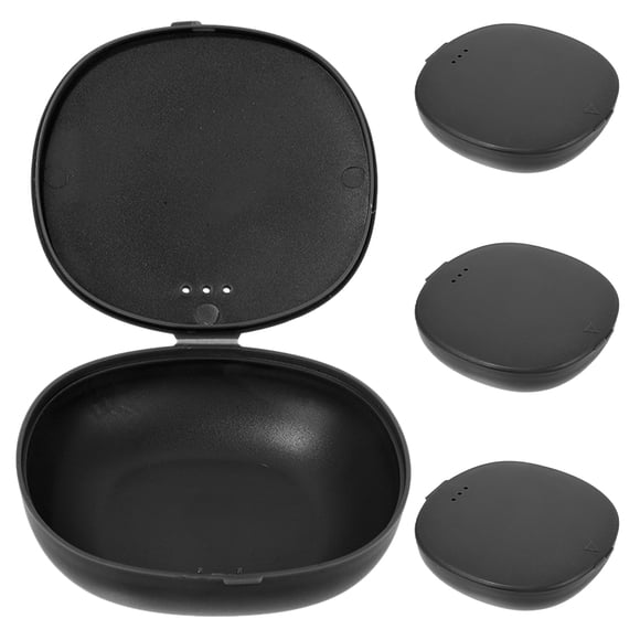 BRIGHTFUFU 4Ud Caja De Almacenamiento Para Menstruales En Plástico Color Negro Para Uso Doméstico