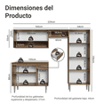 thumbnail image 3 of Cocina Integral Completa Madesa Emilly Sin Tarja 229Cm - Marrón/Blanco, 3 of 10