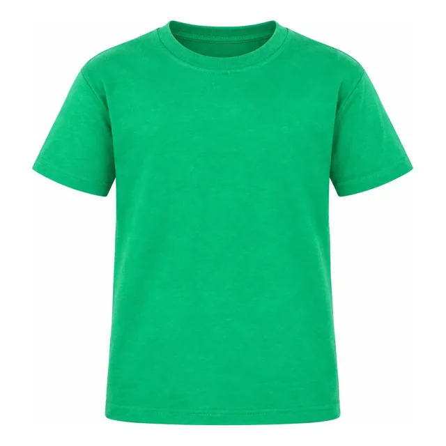 Playera para niño Optima lisa de algodón cuello redondo infantil y juvenil