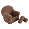 thumbnail image 3 of Sofá para fotografía de bebés, accesorios para fotos de recién nacidos, niños y niñas, sofá y silla para posar. Café, 3 of 9