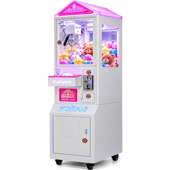 Maquina Garra Peluches Audiotek Mini Doll Caza Luz Led Sonido