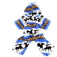 thumbnail image 1 of Suéter cálido para mascotas, suéter de cuello alto para perros con capucha para mascotas, cachorros, gatos, capucha de algodón cálido (azul, talla S), 1 of 5