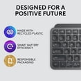 thumbnail image 3 of Logitech MX Keys Mini Teclado Minimalista inalámbrico Iluminado Compacto, Bluetooth, retroiluminado, USB-C, Compatible con Apple macOS, iOS, Windows, Linux, Android, Metal Build - Grafito, 3 of 4