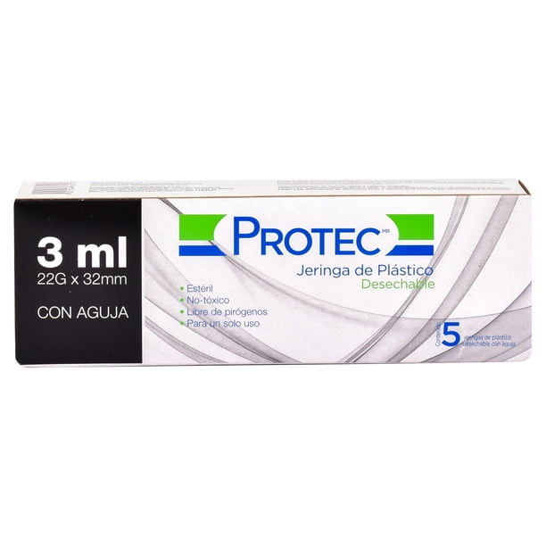 Jeringa Medimart 3ML 22GX32MM caja con 5 piezas