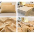 thumbnail image 4 of Juego de cama de 4 piezas para dormitorios | Poliéster suave lavado | Tamaños individual y matrimonial | Diseño reversible | Incluye funda nórdica, sábana ajustable y 2 fundas de almohada, 4 of 6