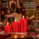 thumbnail image 5 of Set de 3 Velas Rojas Decorativas Centro de Mesa Navideño, 5 of 5
