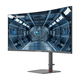thumbnail image 2 of Monitor Gamer Curvo Hy 34” QHD 3440x1440 180Hz 1ms, 4000:1, 300 nits, FreeSync, 2 HDMI 2 DP, VESA, UltraWide para Gaming y Productividad, 2 of 5