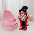thumbnail image 5 of Muñecos de payaso de porcelana,Modelo de muñecos payaso,Muñecas de porcelana coleccionables,Soporte de exhibición para muñecas, 5 of 5